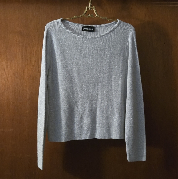 Vintage Pierre Cardin silver pullover - Picture 1 of 7